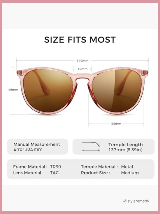 Premium Vintage Round Sunglasses Polarized UV400 Protection TR90 Frame main image 5